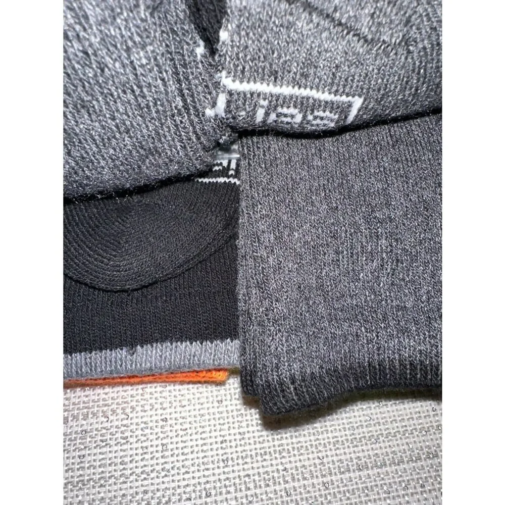 Dickies Black Gray Full Cushioned Soft Cotton Blend Work Socks